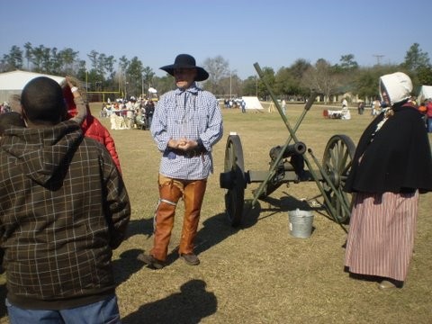 Jack's Creek Camp cannon crew at the encampment