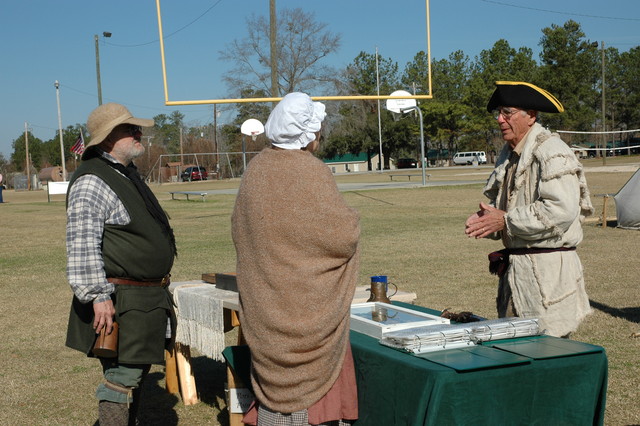 Ted facinates with old Indian pots and points