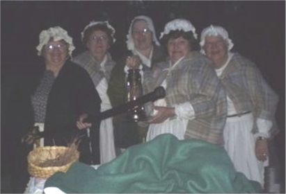 backcountry ladies on the lantern walk